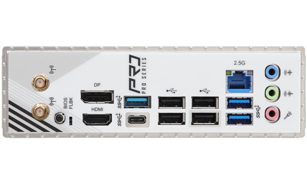 ASRock A620AM Pro RS WiFi / AMD A620A / AM5 / 4x DDR5 DIMM / 3x M.2 / HDMI / DP / USB-C / WiFi / mATX